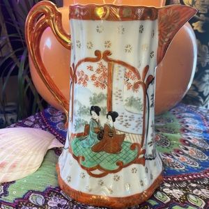 Vintage Ceramic Japanese Pitcher